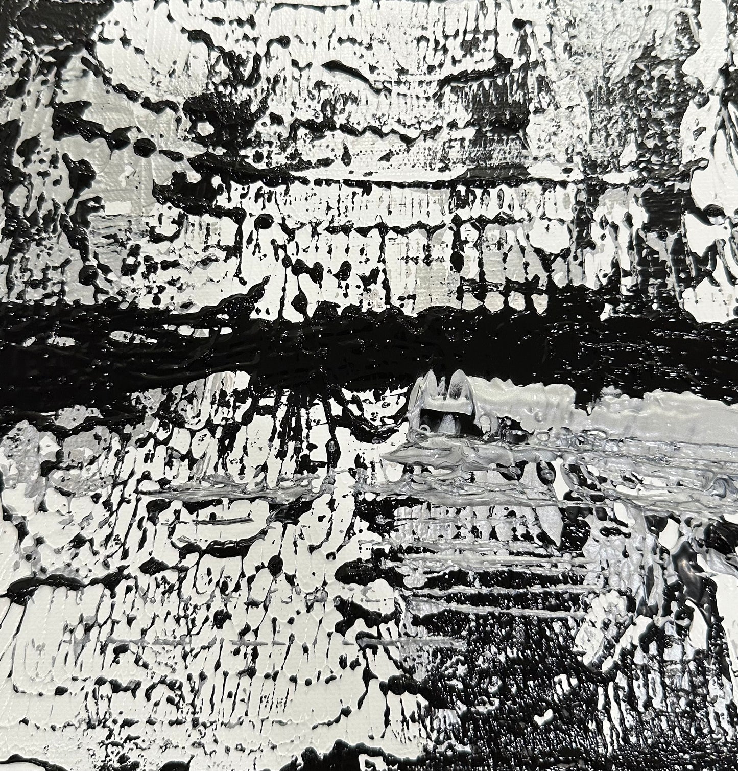 2X Study in Black & White (Two Paintings)